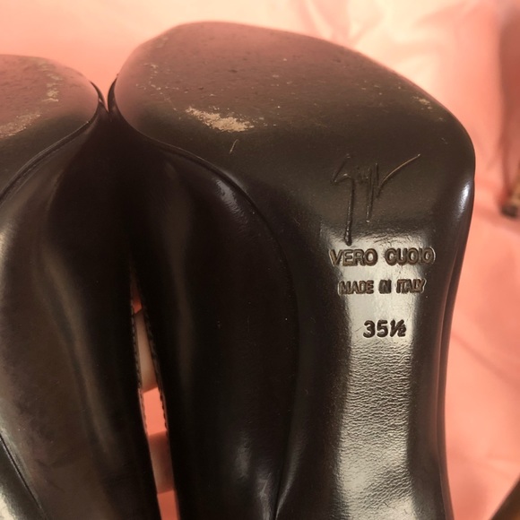 Giuseppe Zanotti dark brown buckle heels - Picture 6 of 8